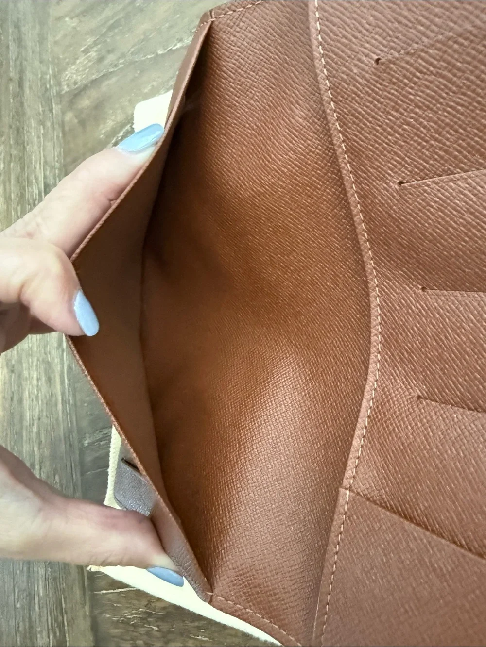 Louis Vuitton Vintage Checkbook / Long Wallet
